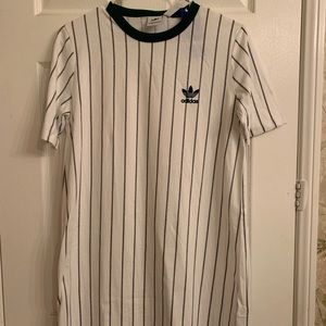Adidas t shirt striped dress